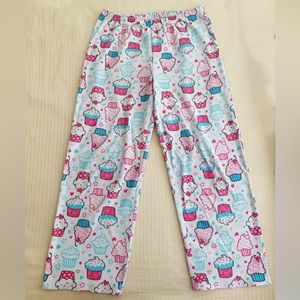 Cute cupcake pajamas! White, pink, and blue